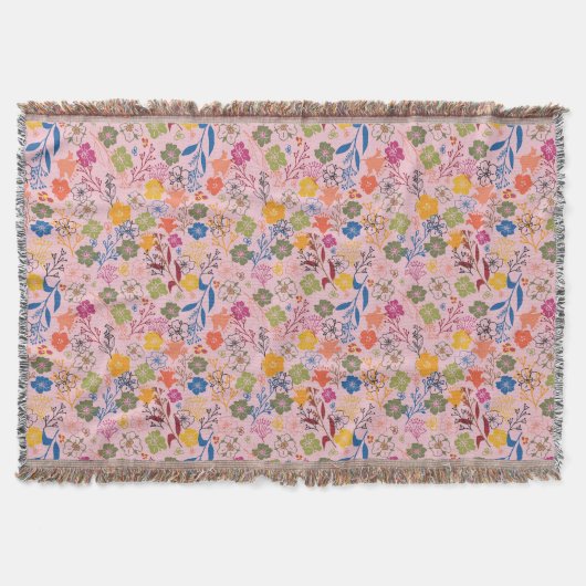 Couverture Ombre de rose moderne en batik (Devant)
