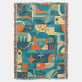 Couverture Orange and Teal Geometric Abstract (devant Vertical)