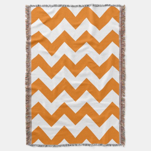 Couverture Orange Bold Chevron (devant Vertical)