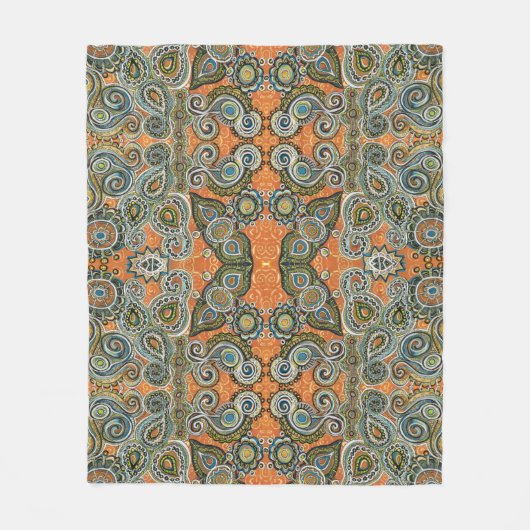 couverture orange de Paisley (Devant)