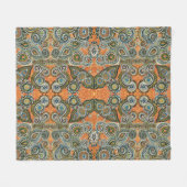 couverture orange de Paisley (Devant (Horizontal))
