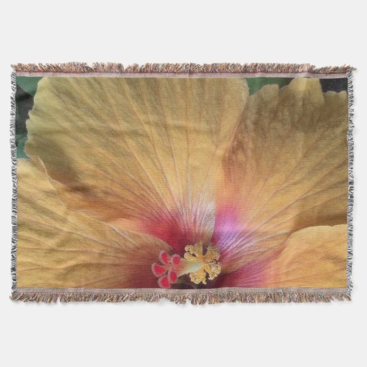 Couverture Orange Hibiscus Ruffle (Devant)