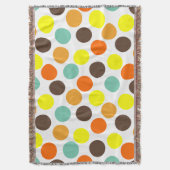 Couverture Orange, Jaune, Brown, Points Bleus (devant Vertical)