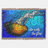 Couverture Orange Jellyfish Blue Ocean Go with the Flow Bold (Devant)