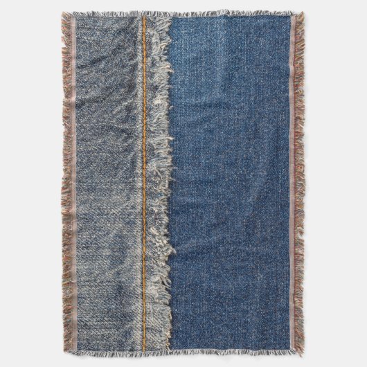 Couverture Orange Stitch, Double Denim Patch. (devant Vertical)