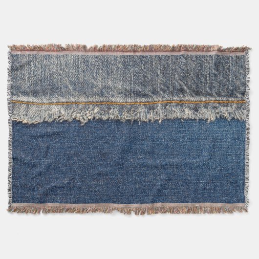 Couverture Orange Stitch, Double Denim Patch. (Devant)