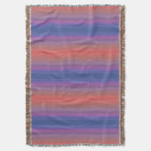 Couverture Orange violet et bleu Horizontal Stripes Design (devant Vertical)