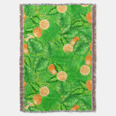 Couverture Oranges et feuilles tropicaux (devant Vertical)