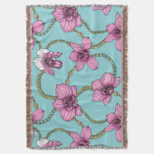 Couverture Orchidées et chaînes, roses et bleues (devant Vertical)