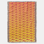 Couverture Oriental Orange Twin flamme Persian Paisley Motif (devant Vertical)