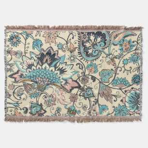 Couverture Oriental Paisley : Elégance Textile Stylisée.