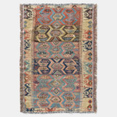 Couverture Oriental Perse tapis turc antique Kilim (devant Vertical)