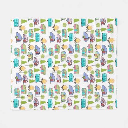 Couverture orientée d'ouatine de campeur (Devant (Horizontal))