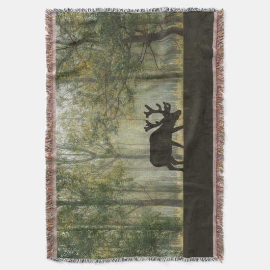 Couverture Orignaux dans l'illustration de forêt (devant Vertical)