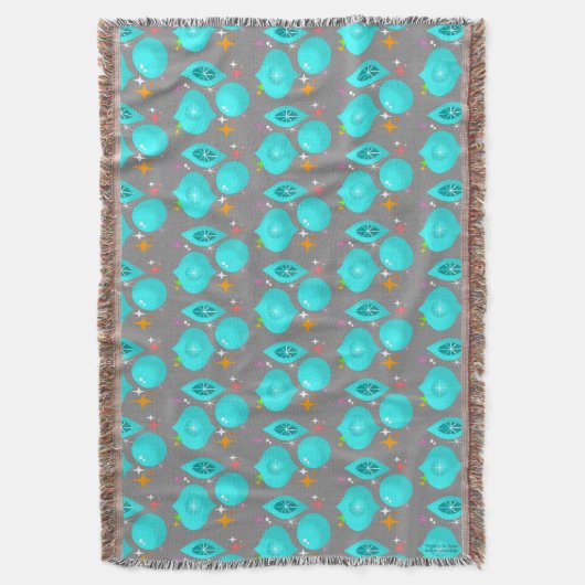 Couverture Ornements Rétro Aqua (devant Vertical)