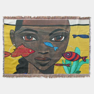 Couverture Où les pensées nagent | Art de femme noire afrocen