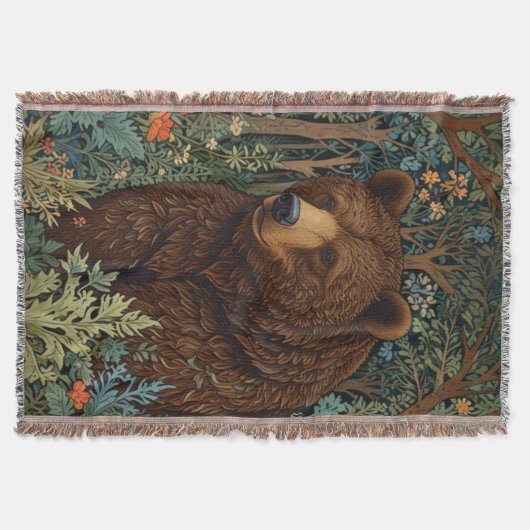 Couverture Ours brun rustique rétro (Devant)