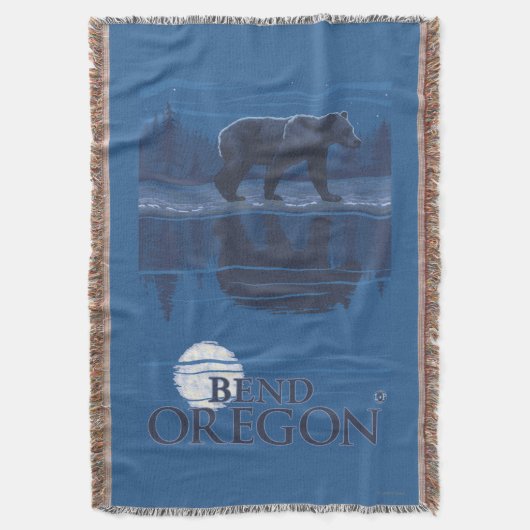 Couverture Ours dans le clair de lune - courbure, Orégon (devant Vertical)