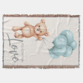 Couverture Ours en peluche avec ballons (Devant)