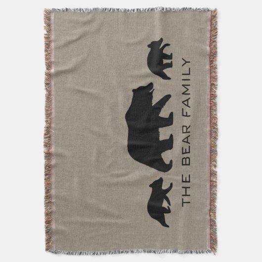 Couverture Ours grizzli avec cubes Silhouettes Texte personna (devant Vertical)