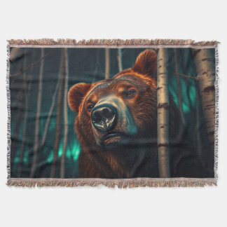 Couverture Ours grizzli, oiseaux et Aurora