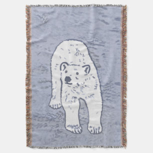 Couverture Ours polaire sur la peinture sur glace - Art origi