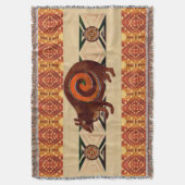 Couverture Ours rouge d'art populaire amérindien (devant Vertical)