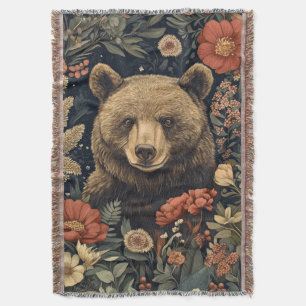 Couverture Ours vintage William Morris Cottage Core
