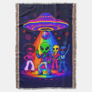 Couverture OVNI Disco Alien avec des Aliens qui dansent le Di