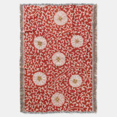 Couverture Owen Jones Ornement Chinois Fleurs Rouges et Blanc (devant Vertical)