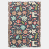 Couverture Pain d'épices de Noël Motif sans couture (devant Vertical)