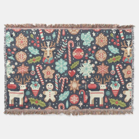 Couverture Pain d'épices de Noël Motif sans couture (Devant)