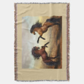 Couverture paire de chevaux sauvages (devant Vertical)