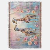 Couverture Paire de girafes dans un jardin pastel (devant Vertical)