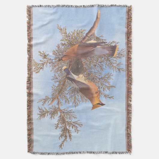 Couverture Paire d'oiseaux de cirage de cèdre d'Audubon sur À (devant Vertical)