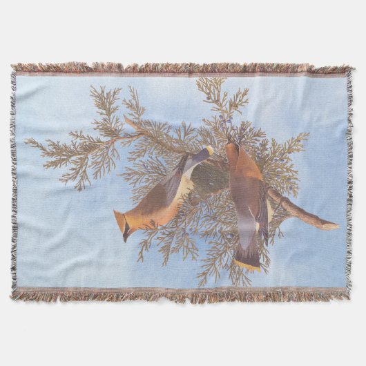 Couverture Paire d'oiseaux de cirage de cèdre d'Audubon sur À (Devant)