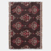 Couverture Paisley Bandana : Boho Vintage Print. (devant Vertical)