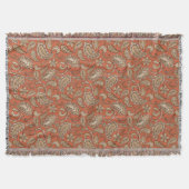 Couverture Paisley Dreams Orange Brown (Devant)
