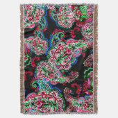 Couverture Paisley Floral Pattern, Ethnic Arrière - plan. (devant Vertical)