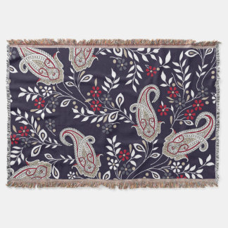 Couverture Paisley indien traditionnel, motif sans soudure.