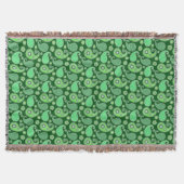 Couverture Paisley motif, Emerald et Jade Green (Devant)