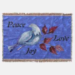 Couverture Paix/Amour/Joie Dove Jeter Blanche