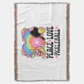Couverture Paix Amour Pickleball (devant Vertical)