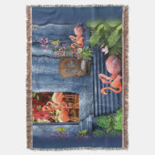 Couverture Palais de marbre bleu tropical vintage (devant Vertical)