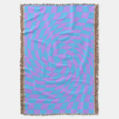 Couverture Pale-Bleu déformé et Lavender Checker (devant Vertical)