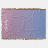 Couverture Pale rose et bleu dégradé ombre (Devant)