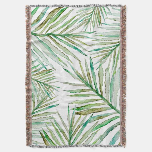 Couverture Palmette tropicale d'aquarelle (devant Vertical)