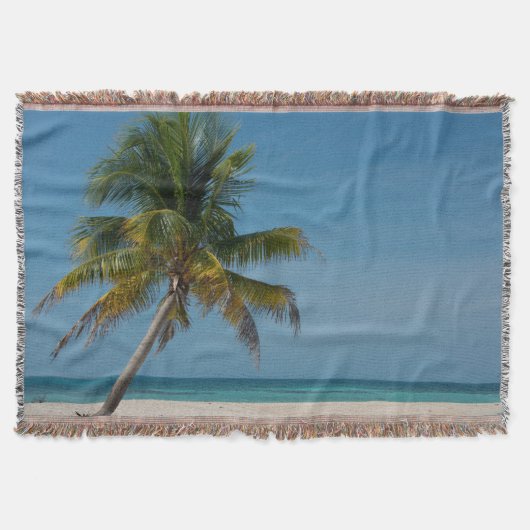 Couverture Palmier et plage de sable blanc  2 (Devant)