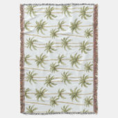 Couverture Palmiers blancs verts tropicaux (devant Vertical)