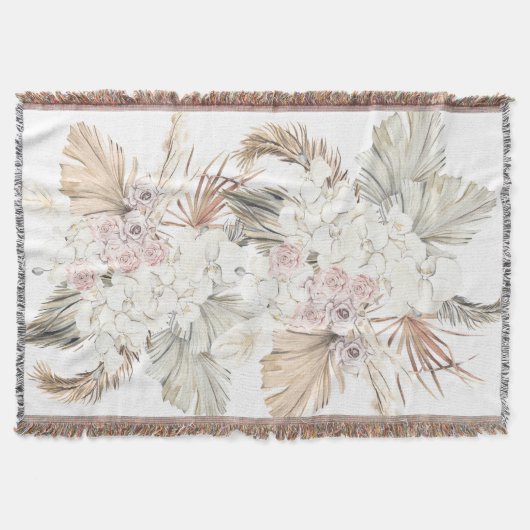 Couverture Pampas Naturelle Séché Herbe Tropicale Jungle Flor (Devant)